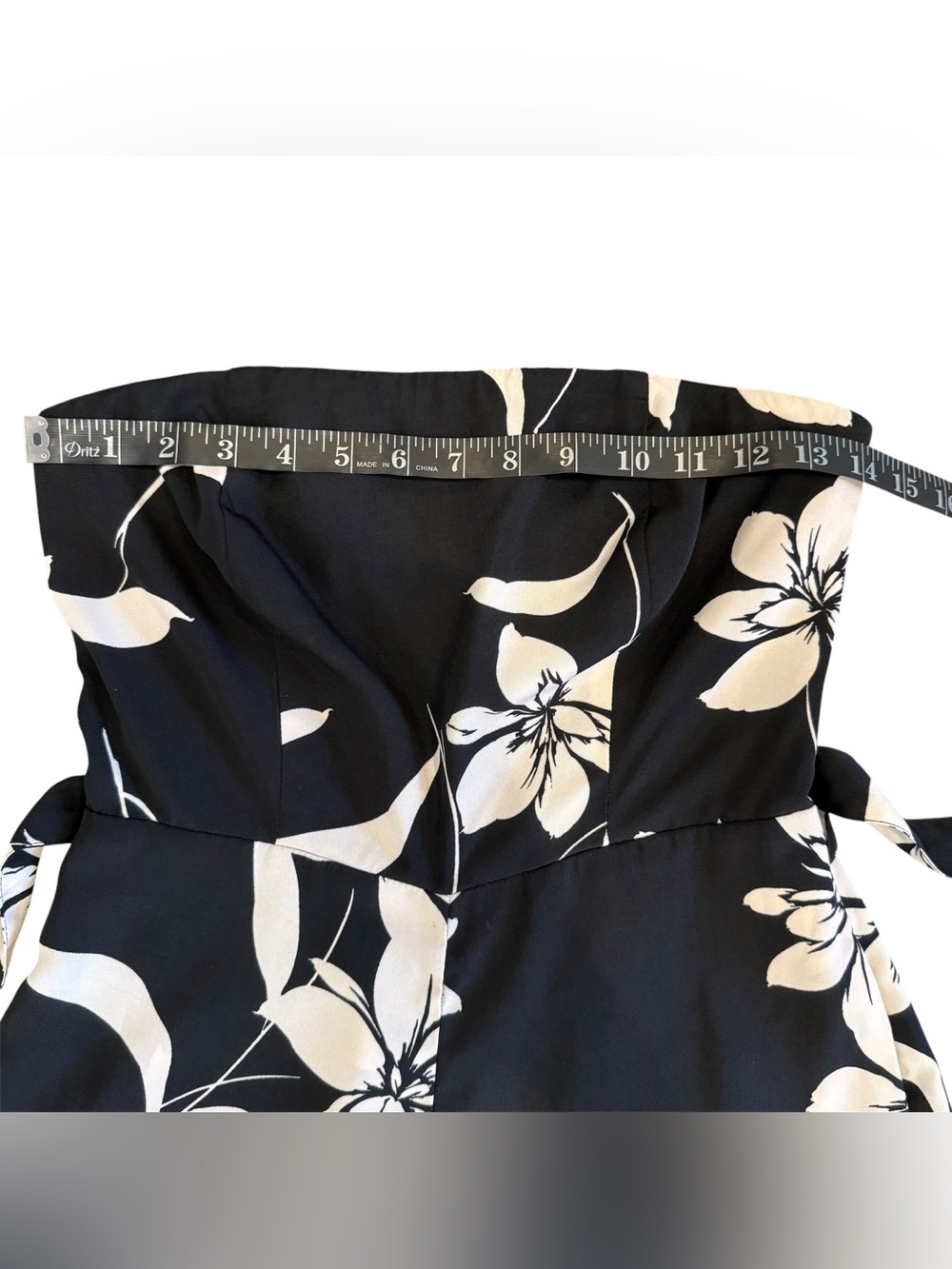 Willow Ryan Floral Tropical Summer Vacation Strapless Wide Leg Jumpsuit Romper S - Picture 12 of 15